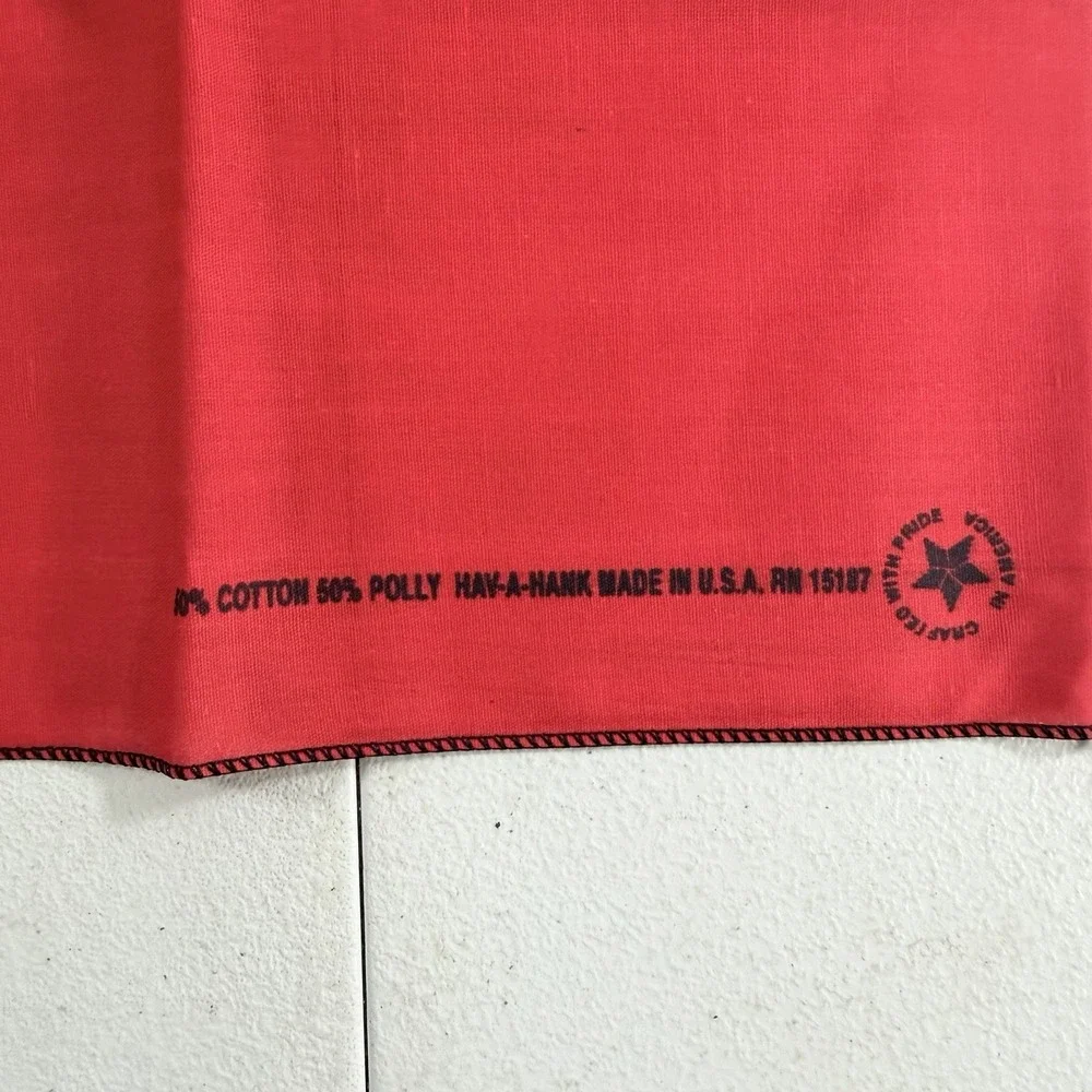 Vintage Willie Nelson Texas State Flag Country Music Bandana Scarf 23